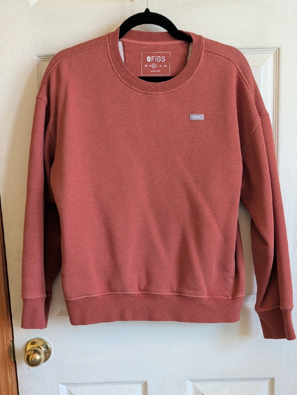 Figs Crewneck Sweatshirt in Terracotta